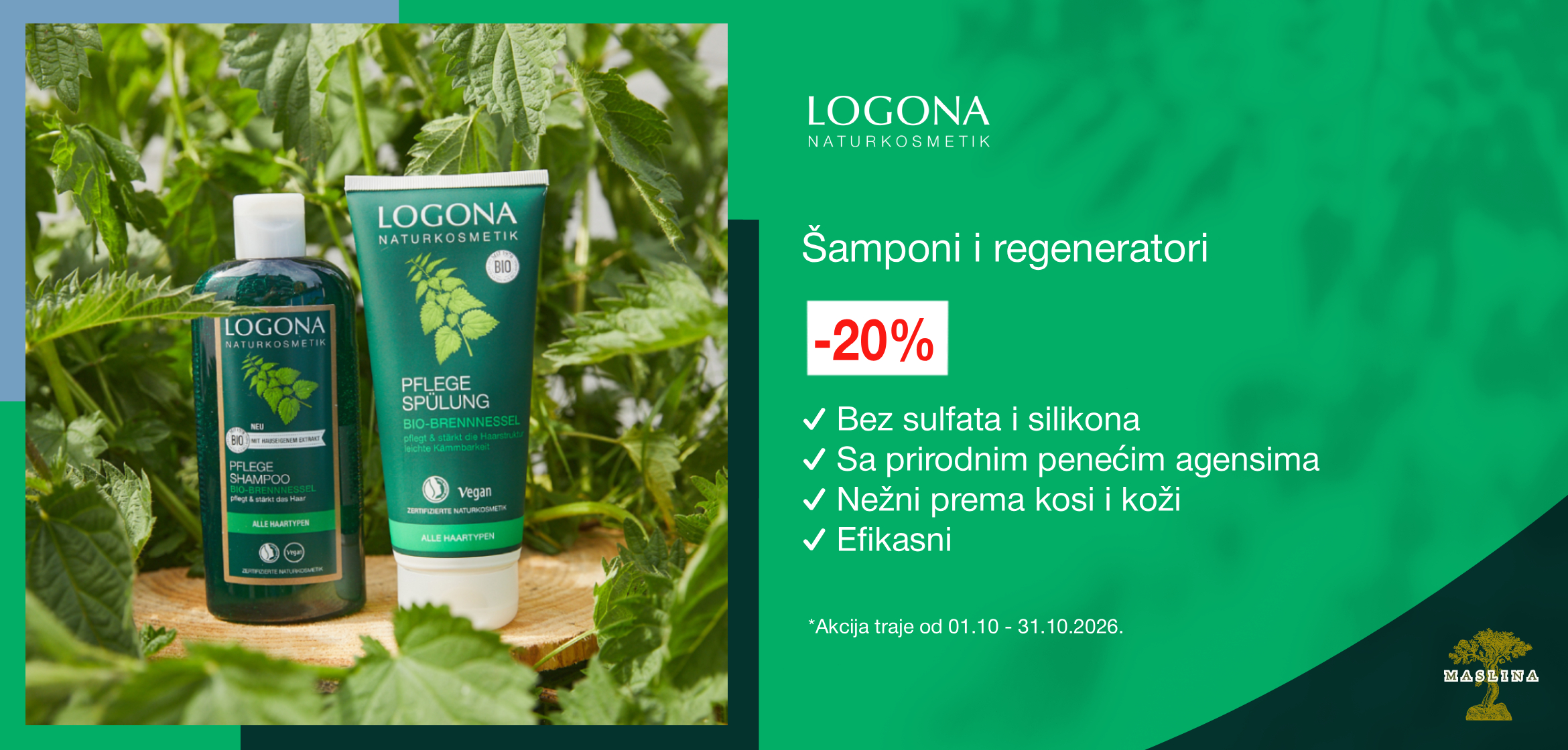 LOGONA ŠAMPONI AKCIJA -20%